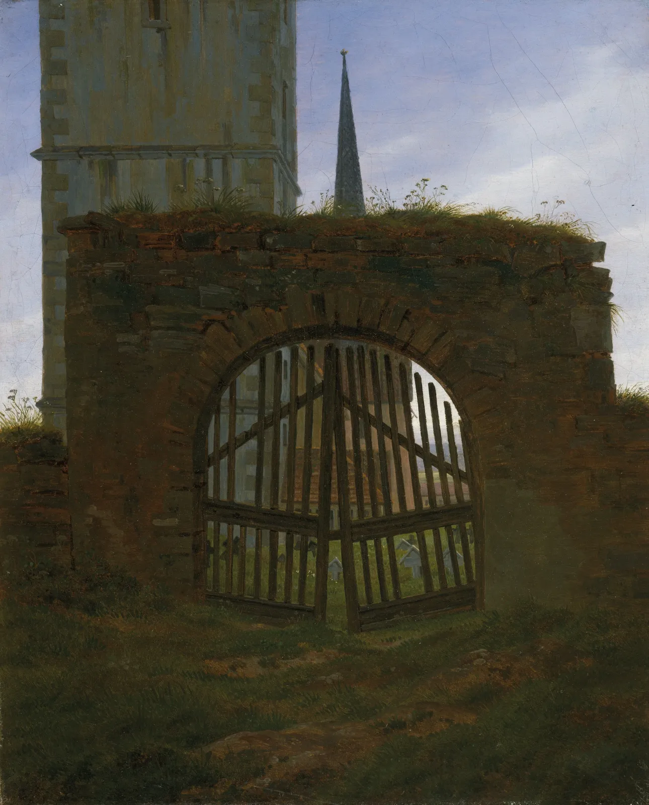 La Porte du cimetière, Caspar David Friedrich