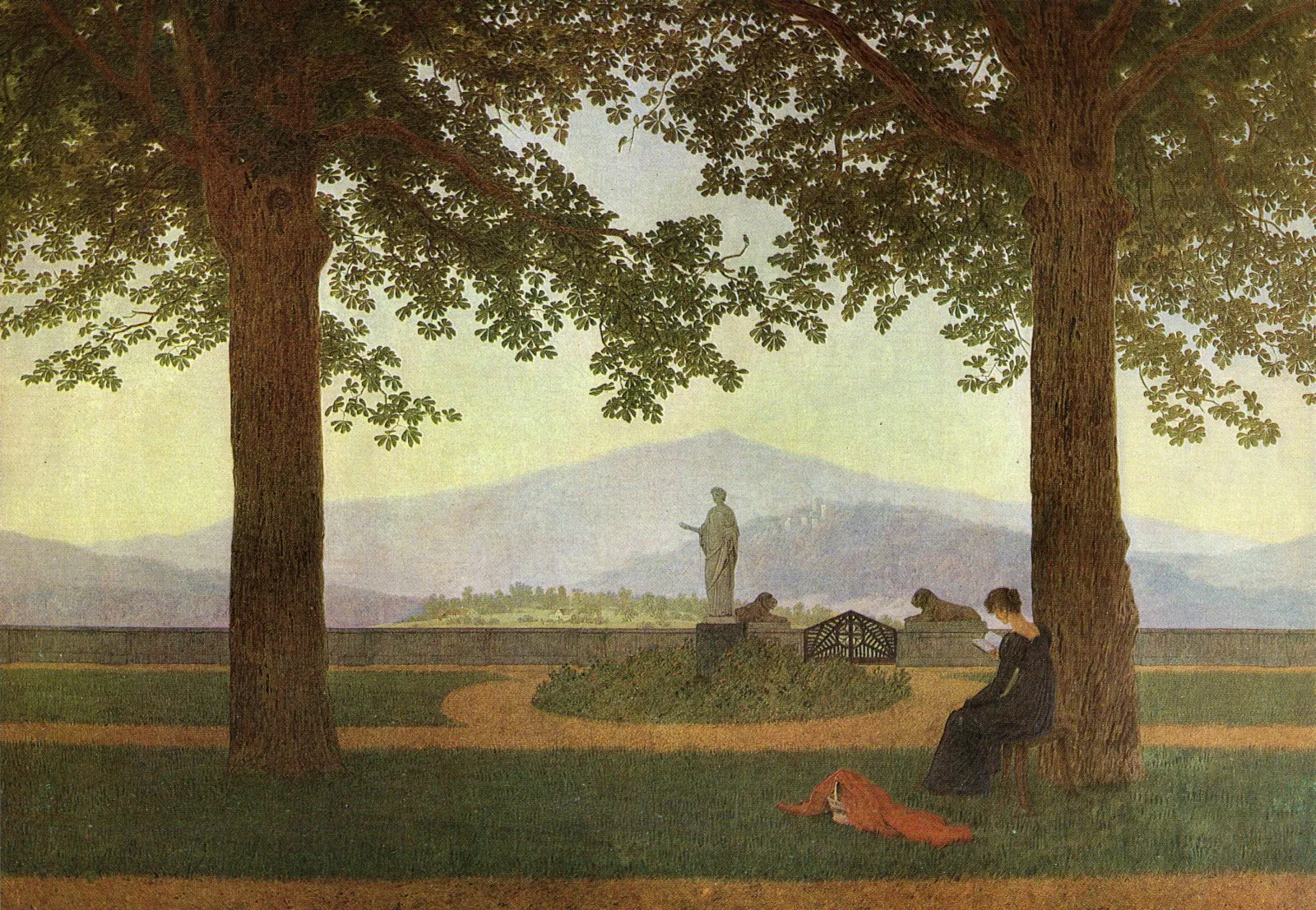 La Terrasse de Jardin, Caspar David Friedrich
