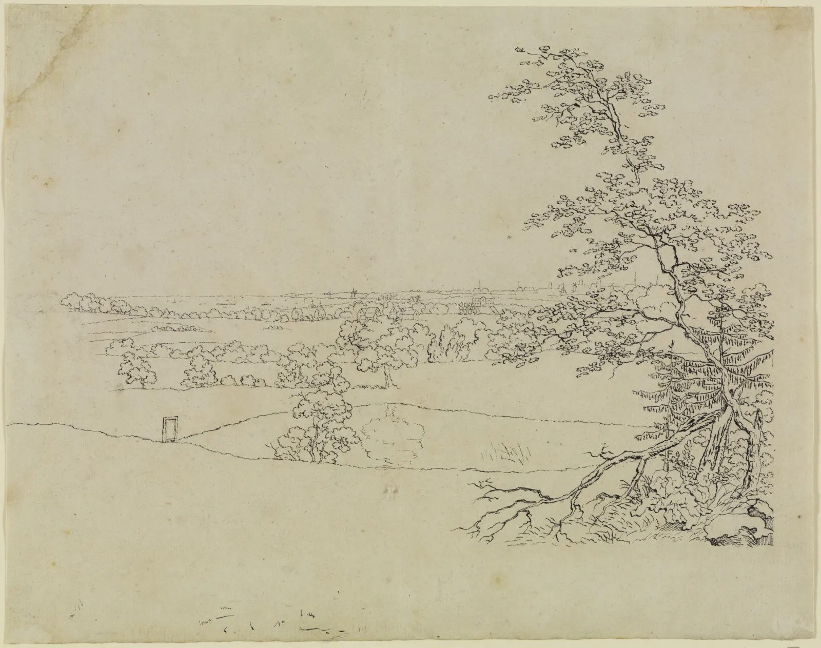 Paysage près de Copenhague, Caspar David Friedrich
