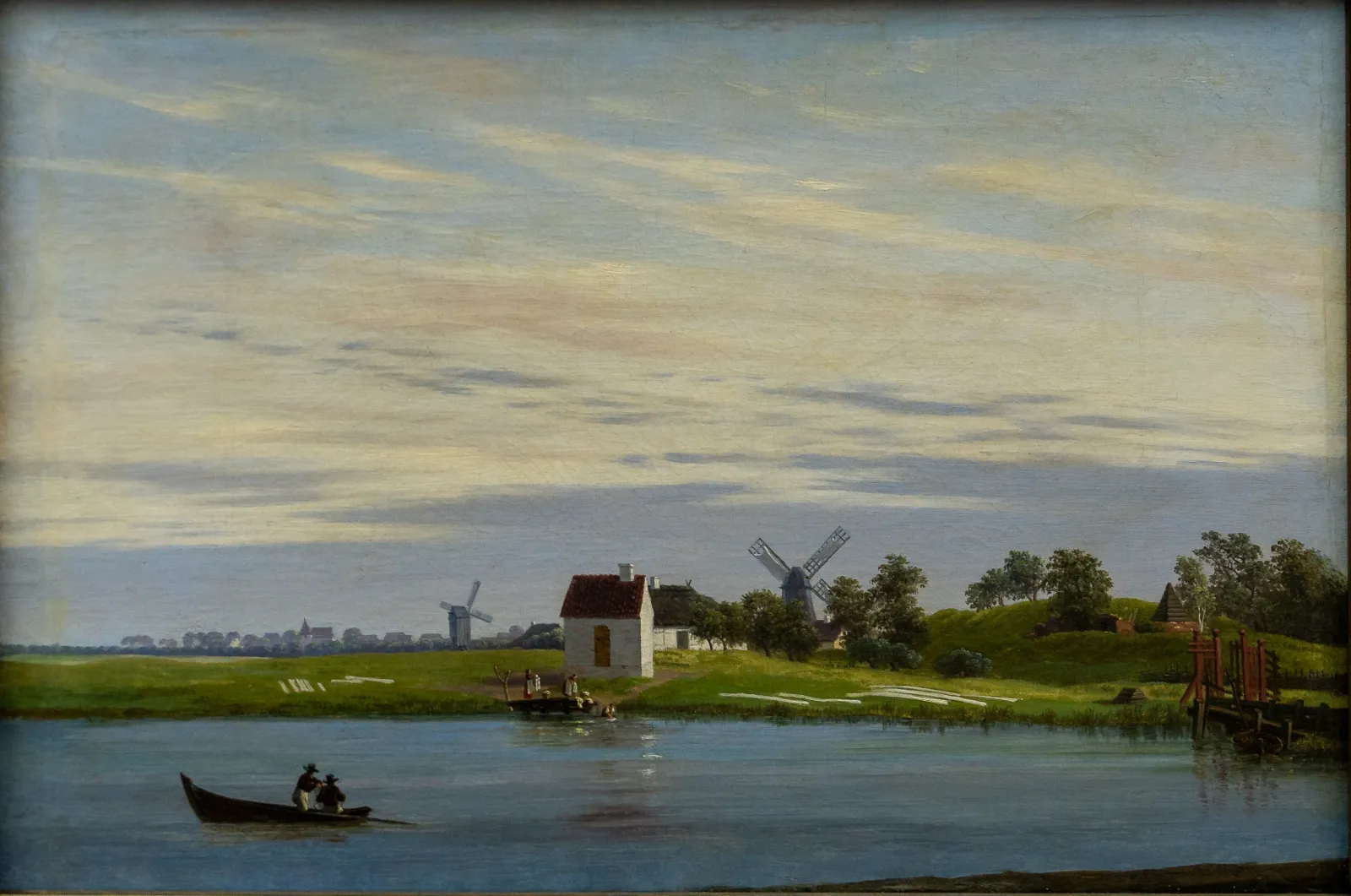 Paysage aux moulins à vent, Caspar David Friedrich