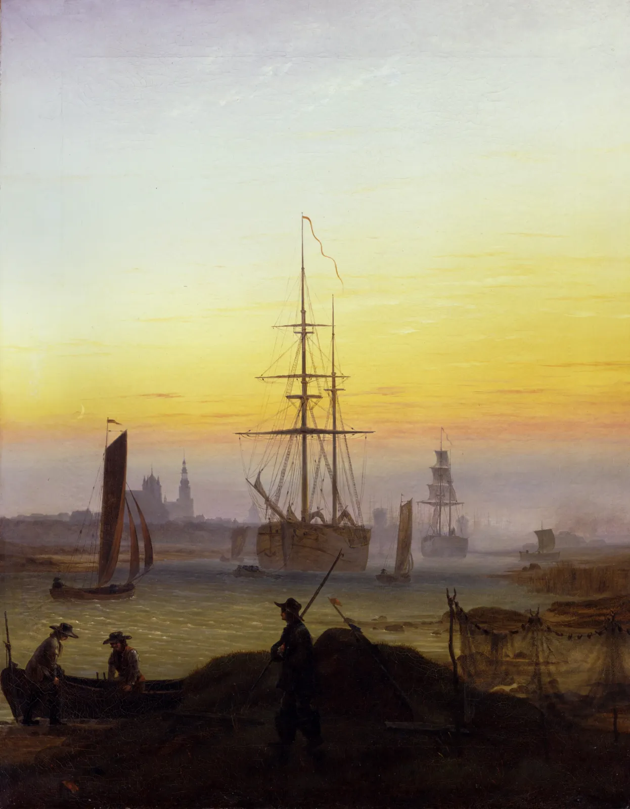 Le Port de Greifswald, Caspar David Friedrich