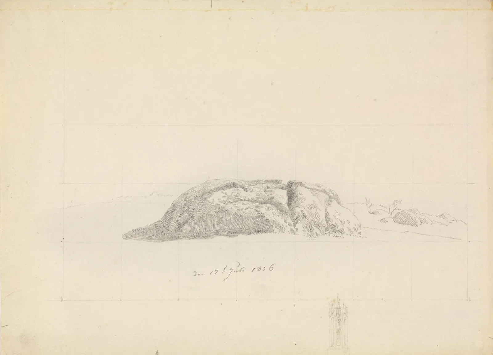 La pierre sacrificielle de Quoltitz, Caspar David Friedrich