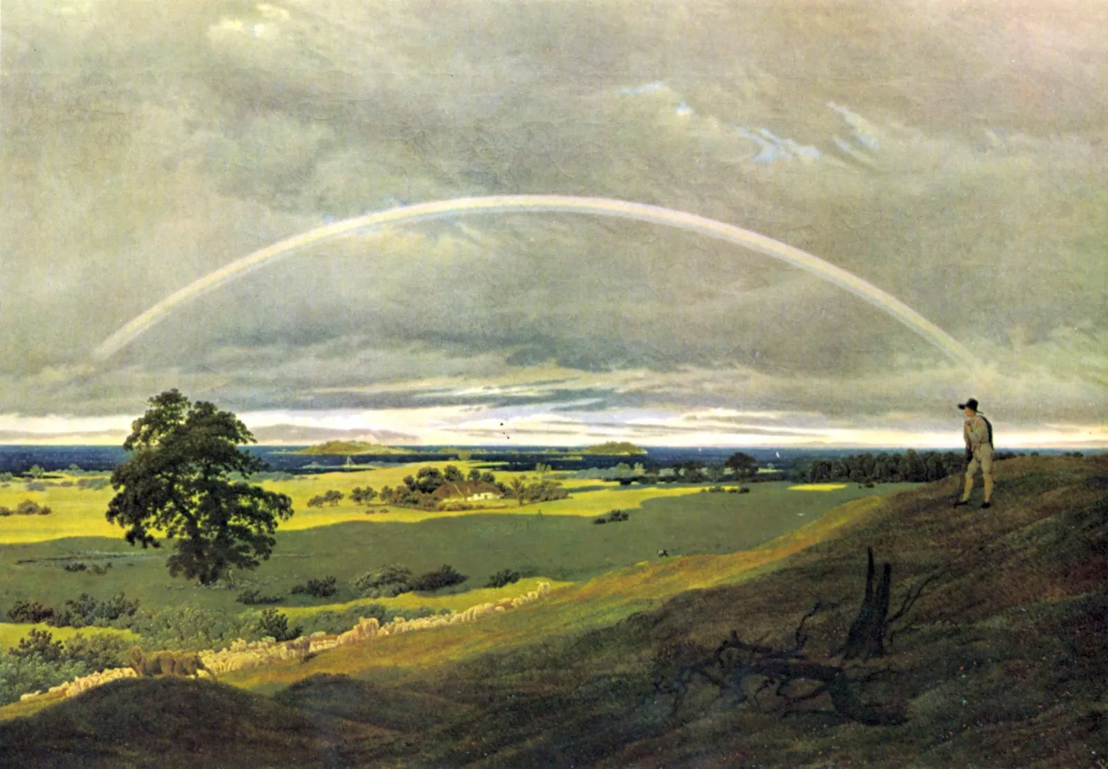 Paysage avec arc-en-ciel, Caspar David Friedrich