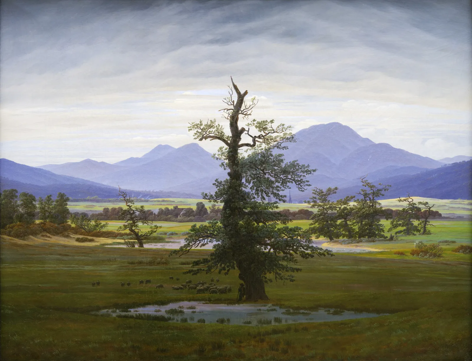 Paysage champêtre, le matin, Caspar David Friedrich