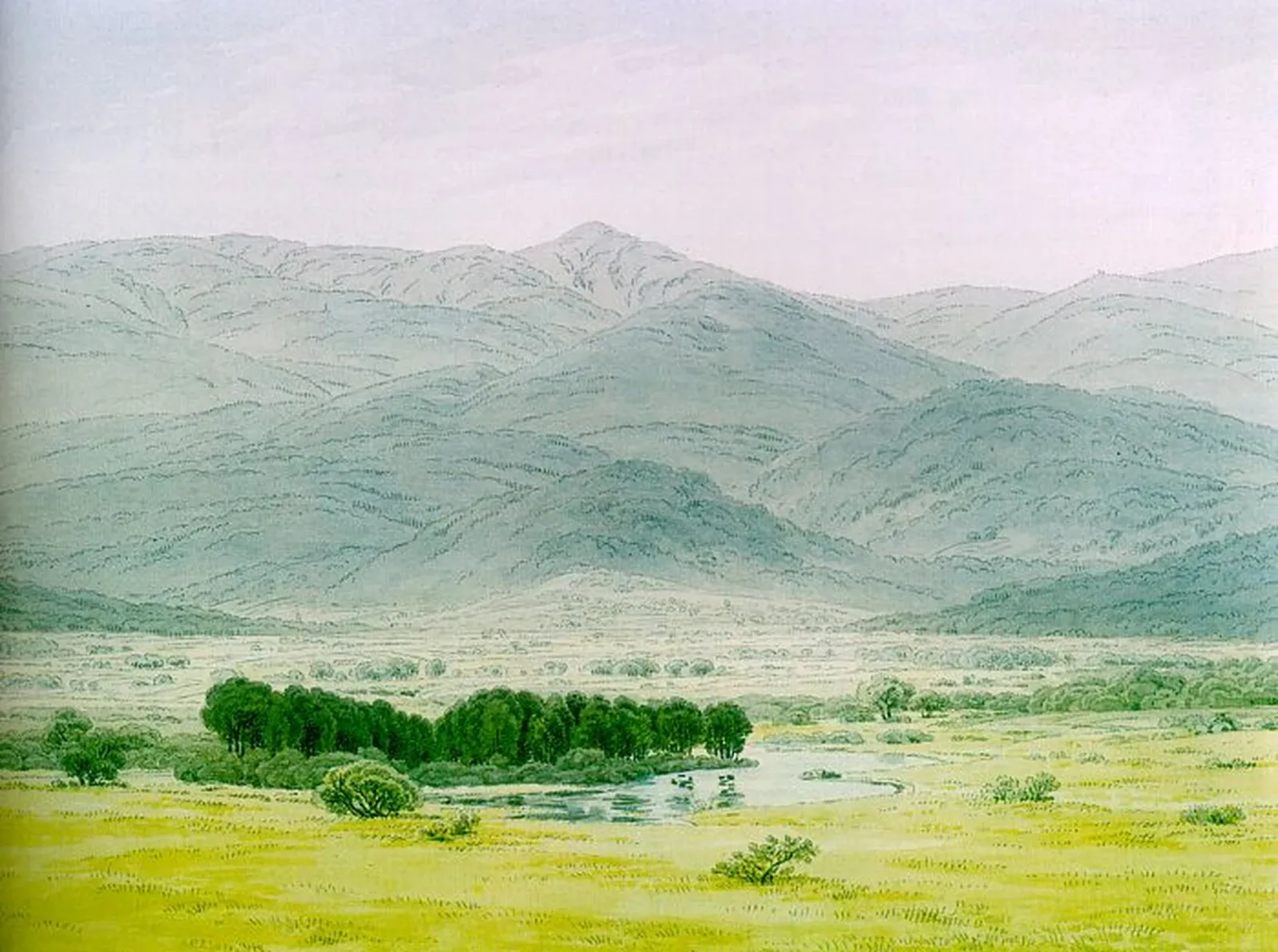 Paysage dans les Monts des Géants, Caspar David Friedrich