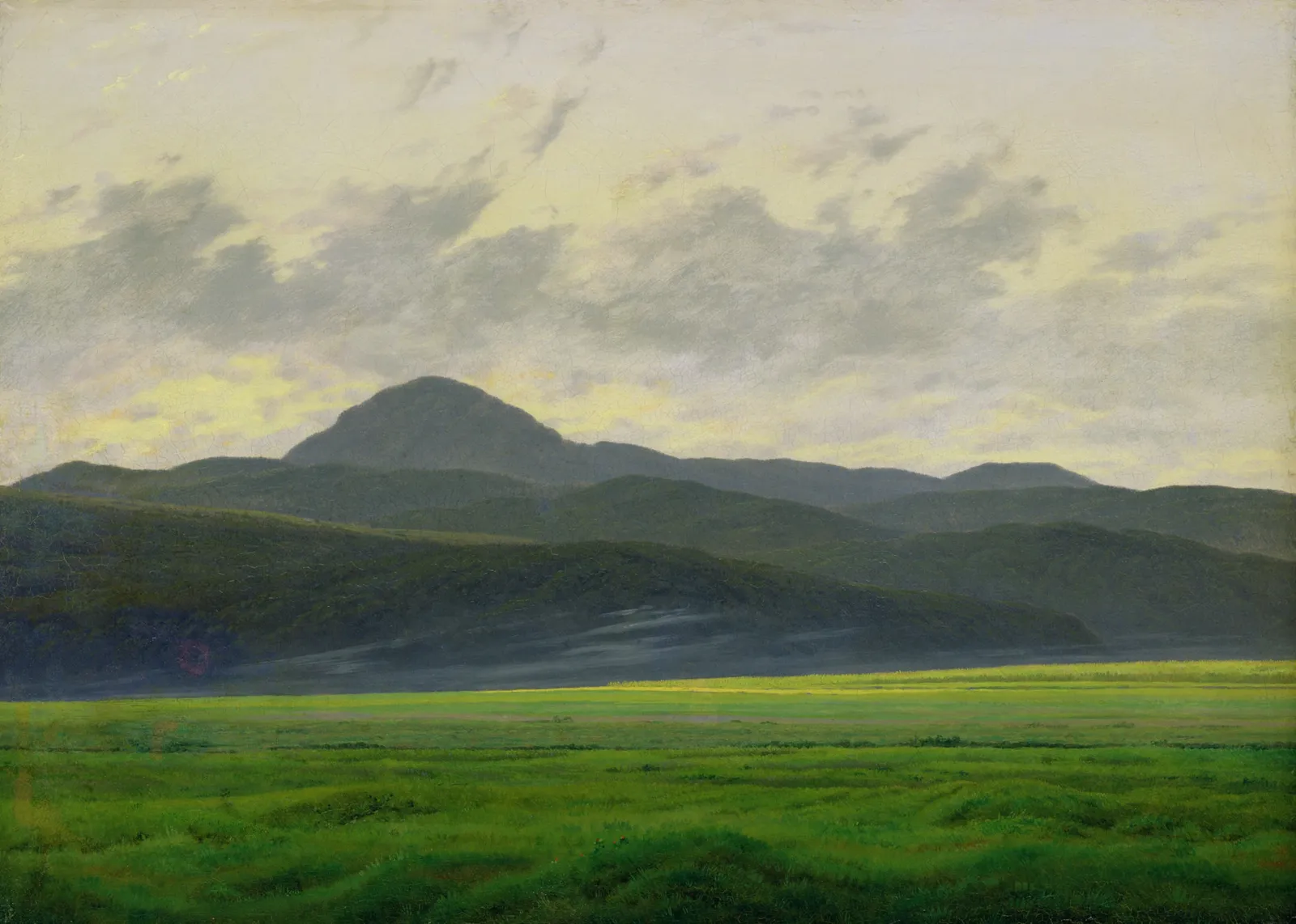 Paysage de montagnes en Bohême, Caspar David Friedrich