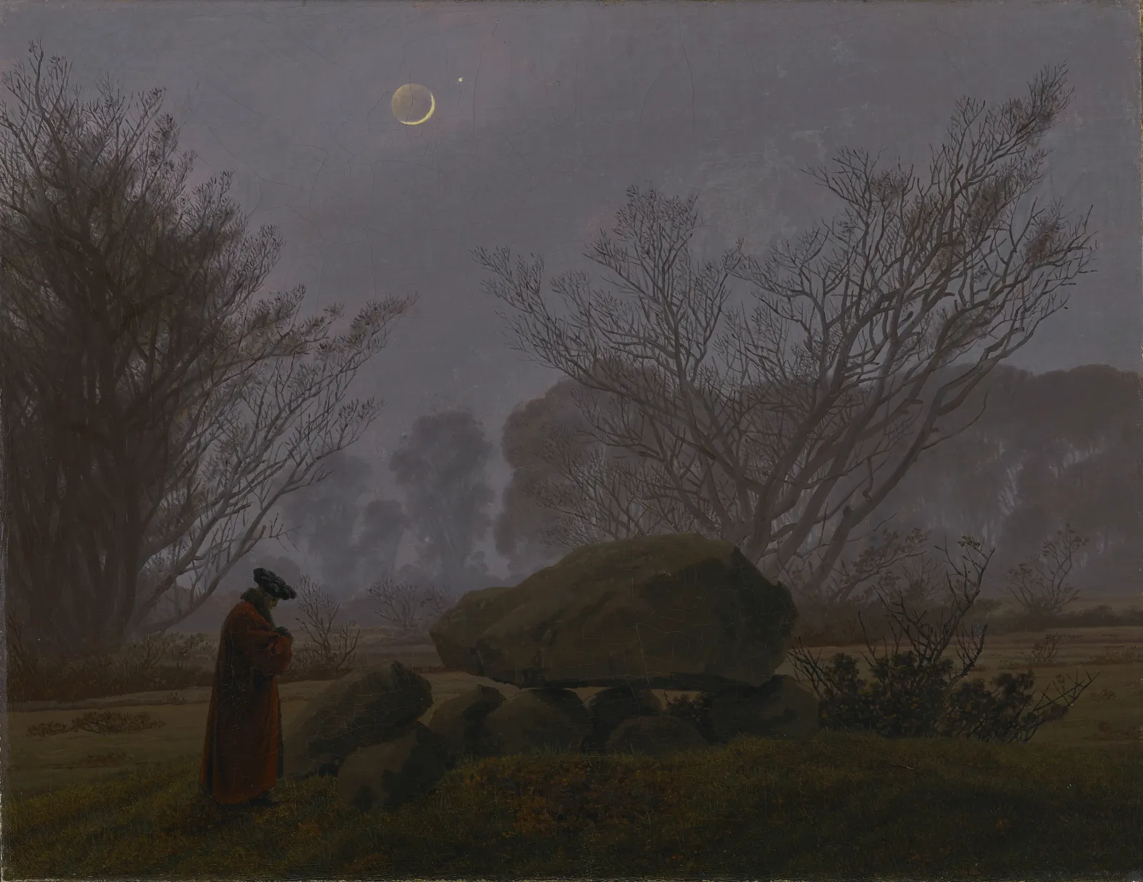 Promenade au crépuscule, Caspar David Friedrich