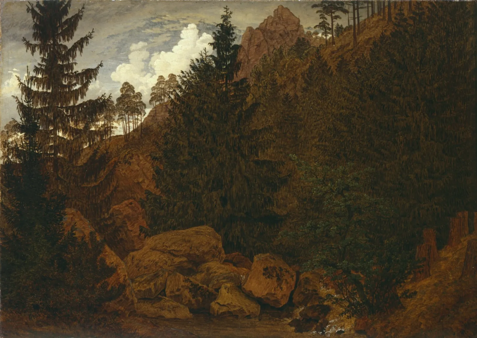 Rochers, Caspar David Friedrich