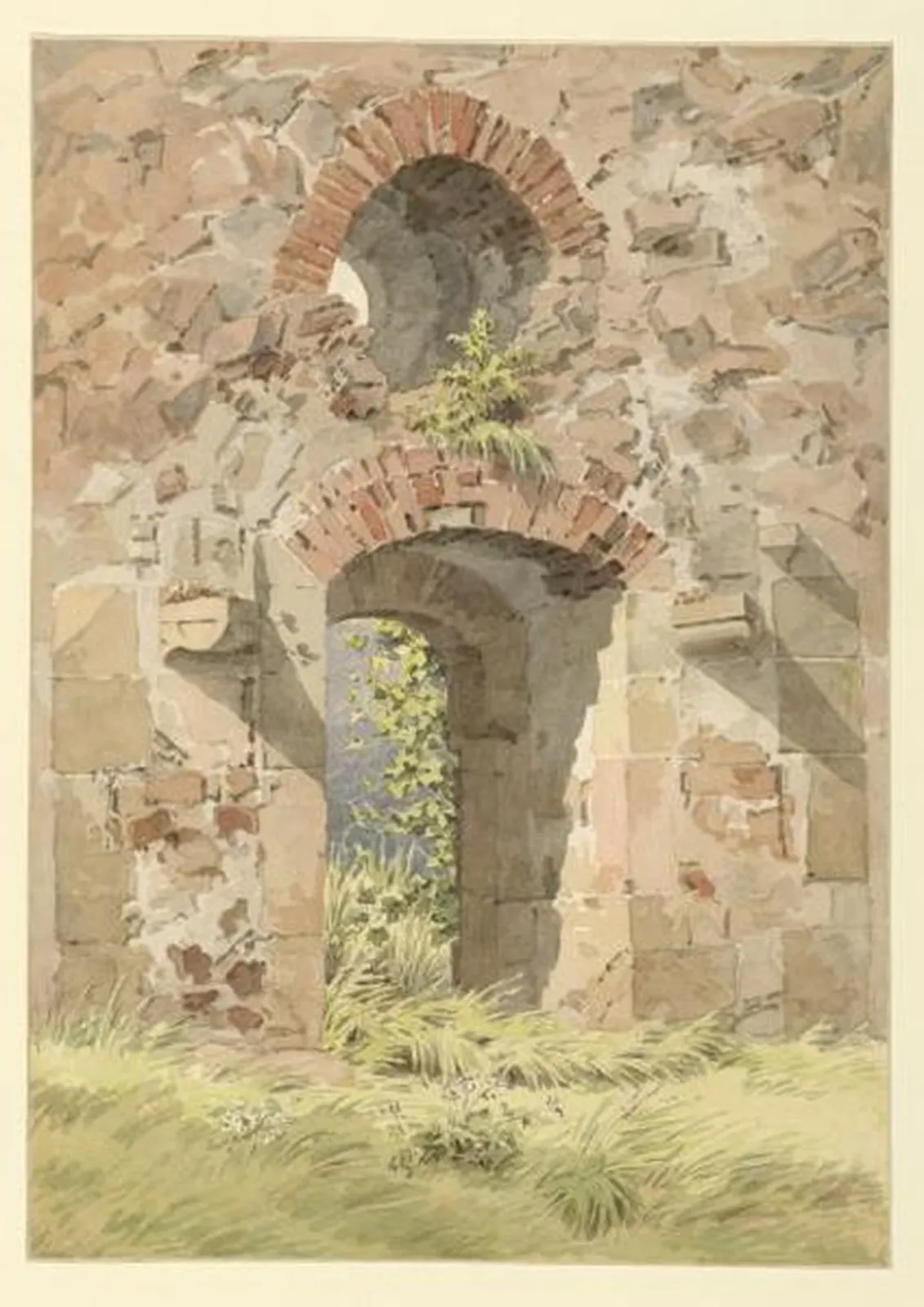 Ruine de la porte d'Heiligen Kreuz, Meissen, Caspar David Friedrich