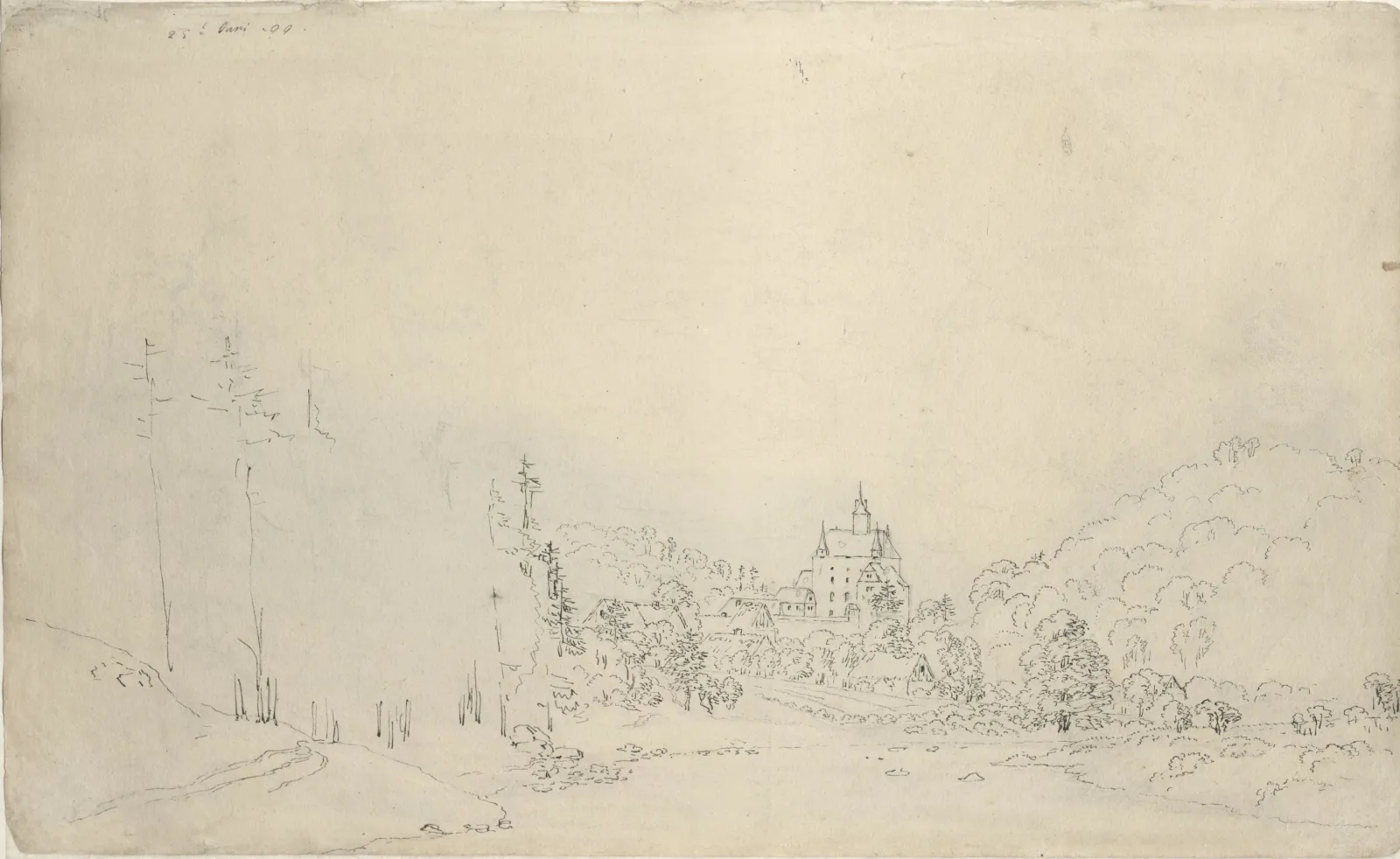 Le château de Kriebstein près de Waldheim, en Saxe, Caspar David Friedrich