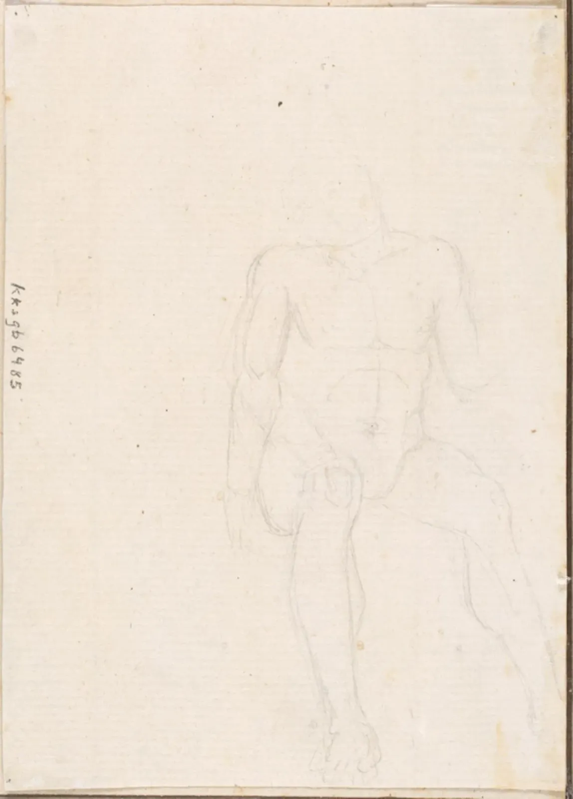 Modèle masculin assis, Caspar David Friedrich