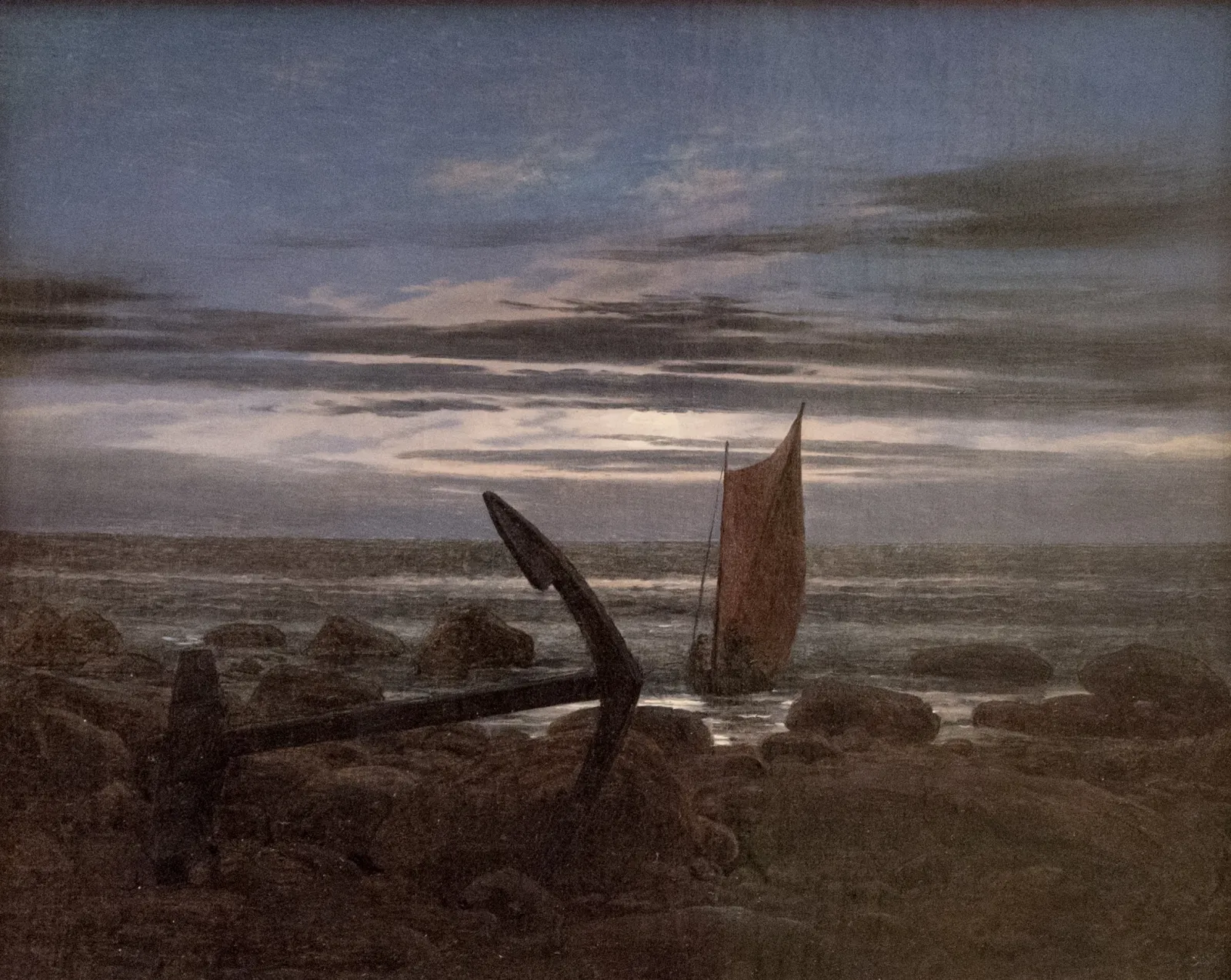 Soir sur la mer Baltique, Caspar David Friedrich