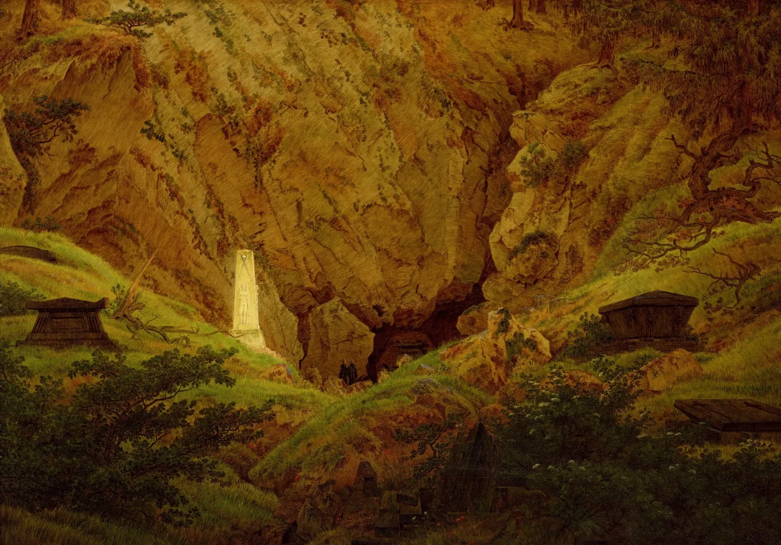 Tombes des combattants pour la Liberté, Caspar David Friedrich