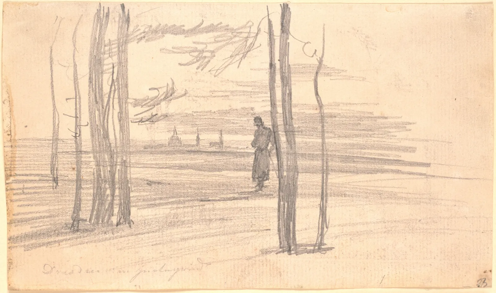 Vue de Dresde, Caspar David Friedrich