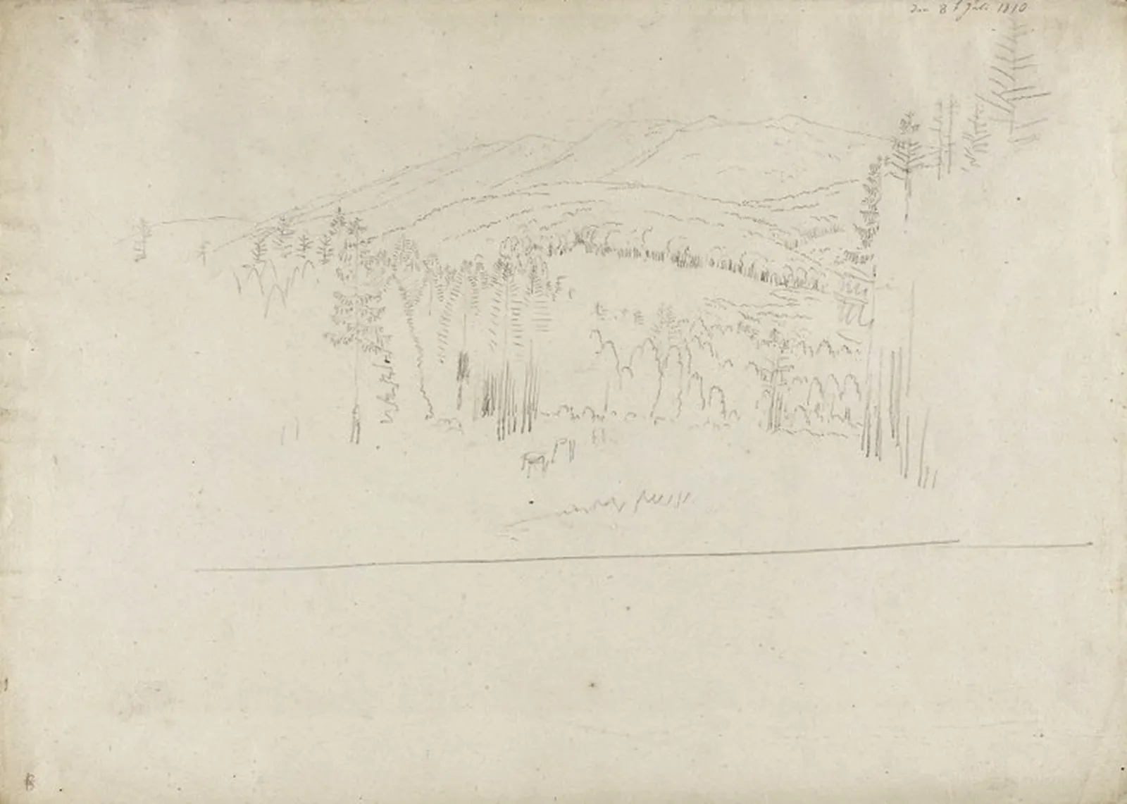 Vue de Monts des Géants II., Caspar David Friedrich