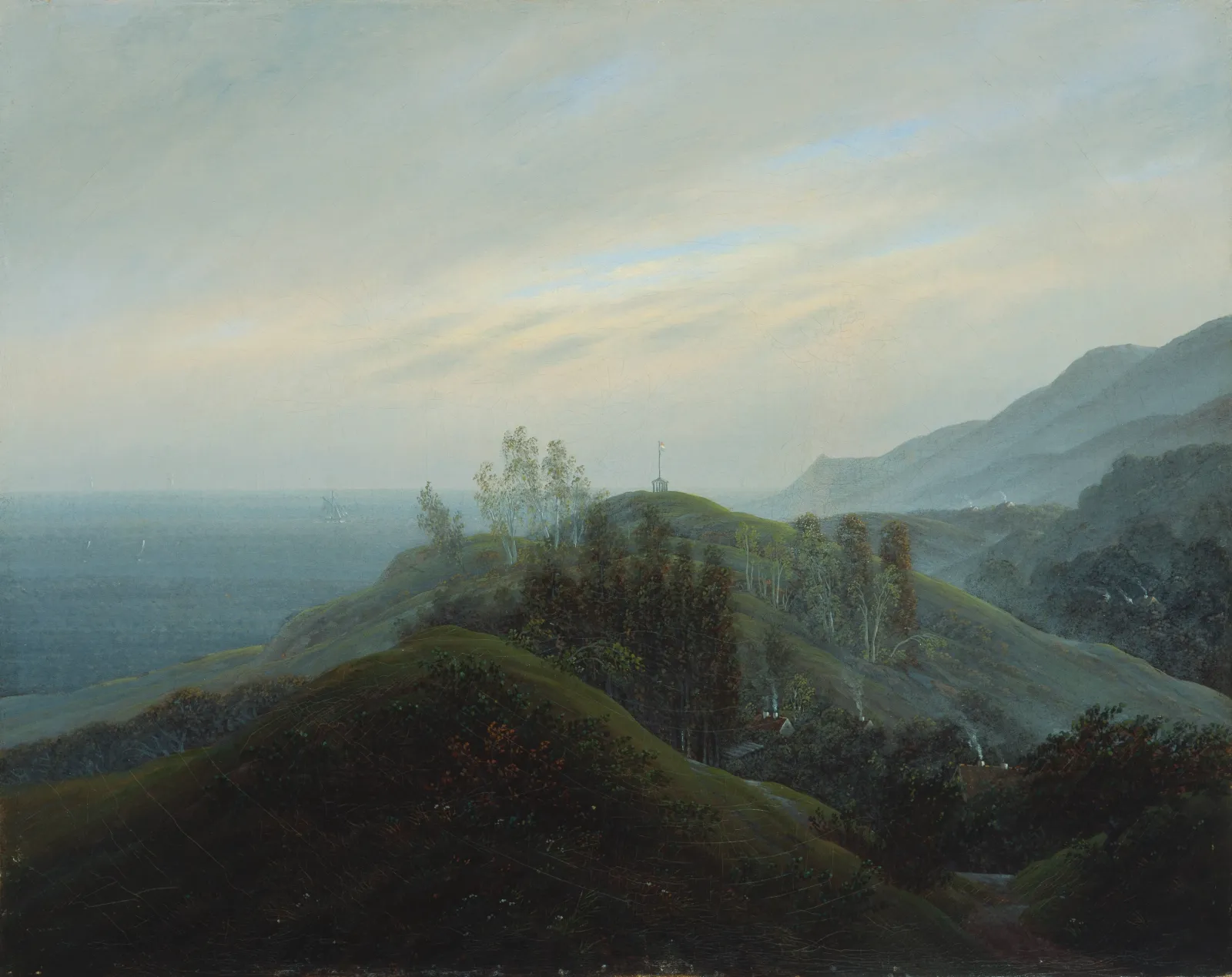 Vue sur la mer Baltique, Caspar David Friedrich