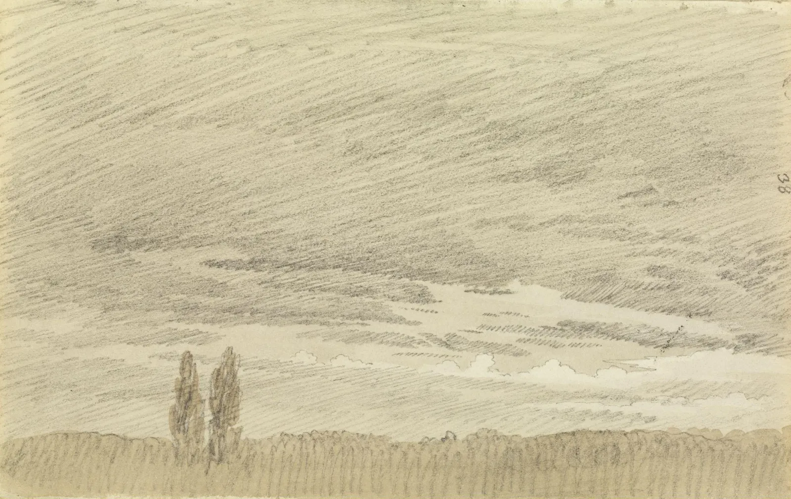 Étude de nuages, Caspar David Friedrich