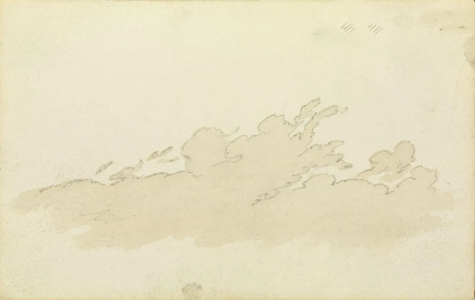 Étude de nuages, Caspar David Friedrich