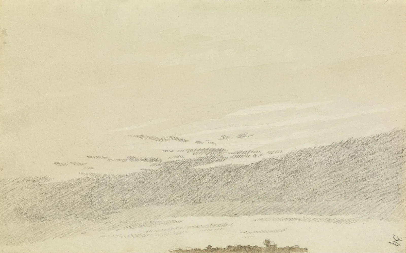Étude de nuages, Caspar David Friedrich