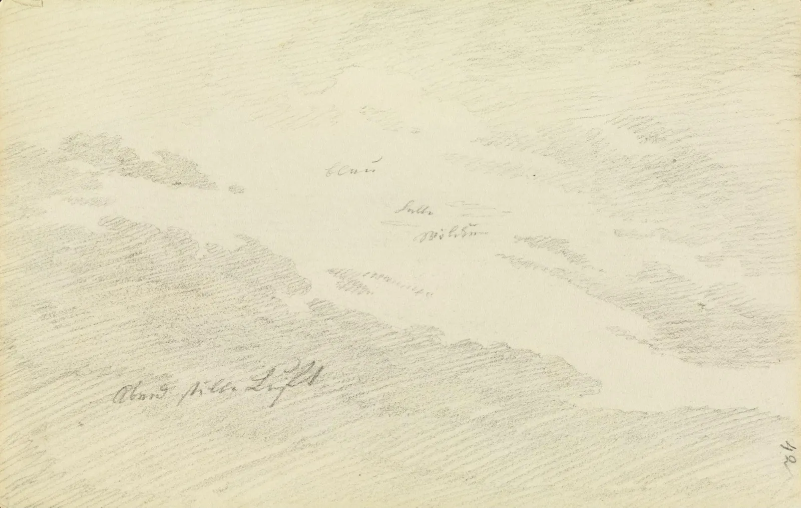 Étude de nuages, Caspar David Friedrich