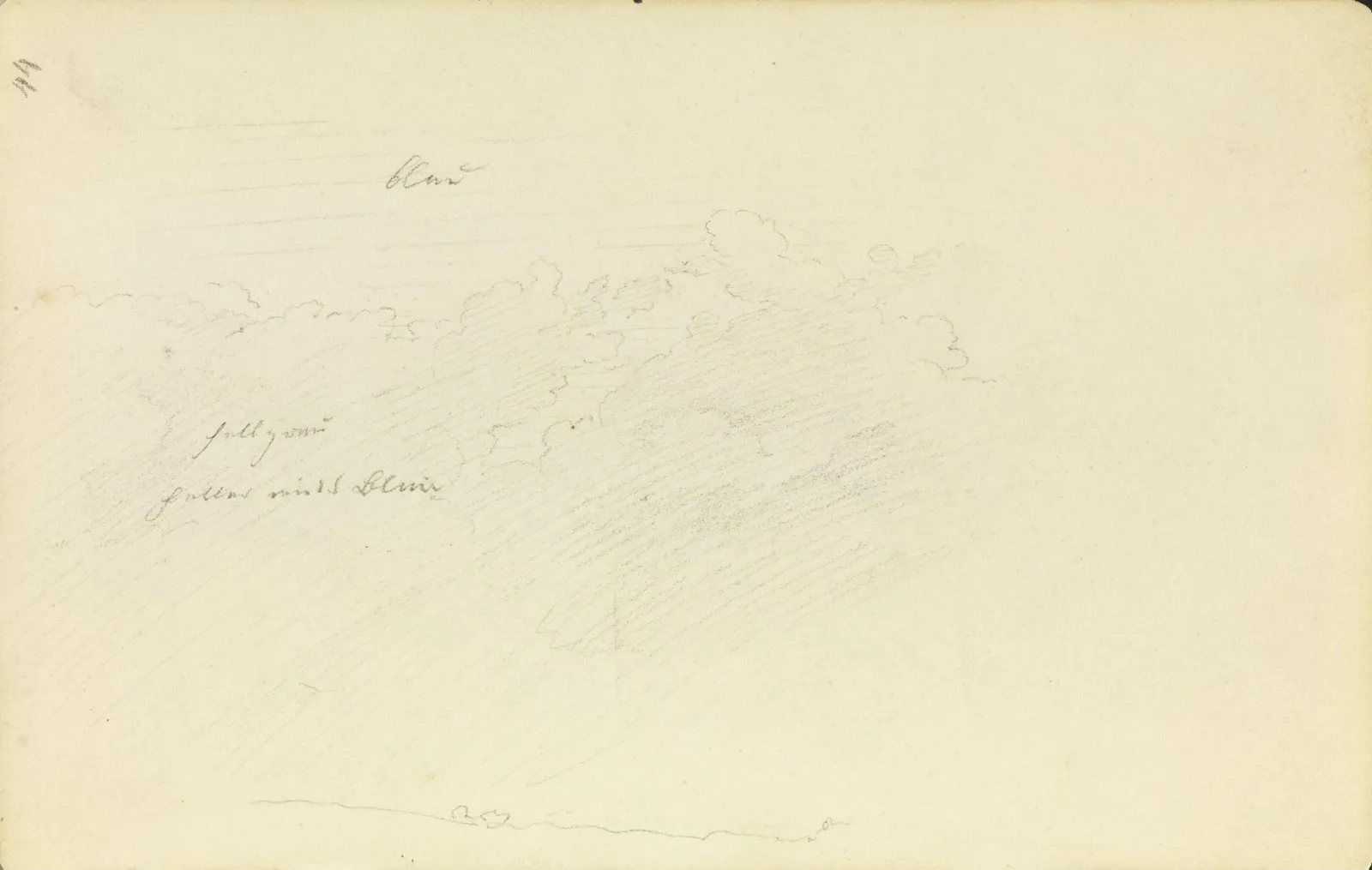 Étude de nuages, Caspar David Friedrich