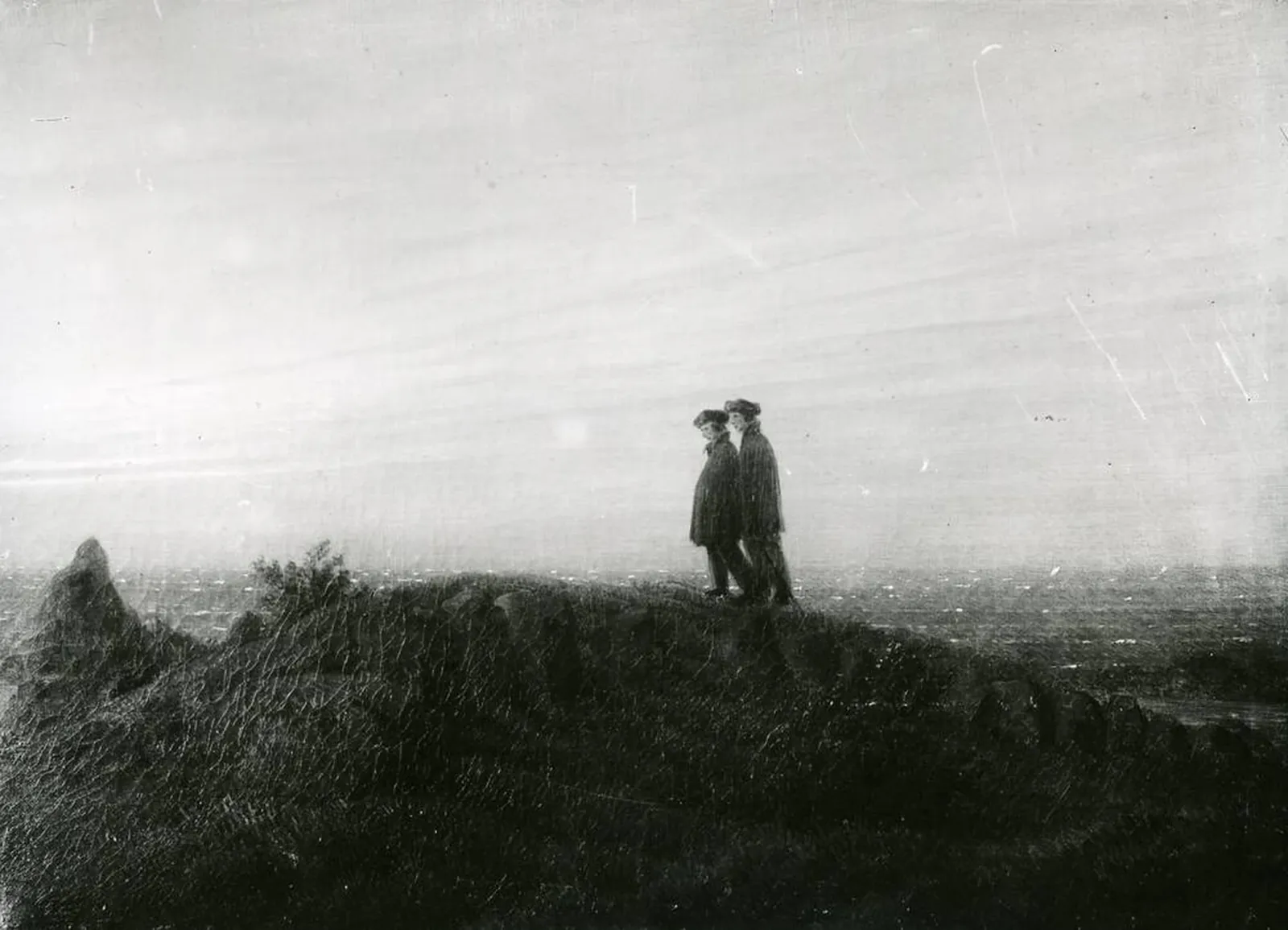 Deux promeneurs au bord de la mer, Caspar David Friedrich