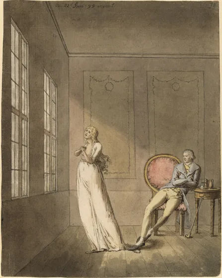 Amalia et Franz Moor, d'après Les Brigands de Schiller — Caspar David Friedrich