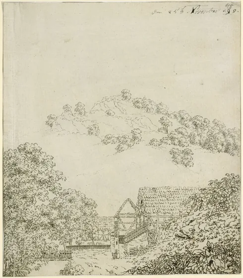 Fermes au flanc de la montagne — Caspar David Friedrich