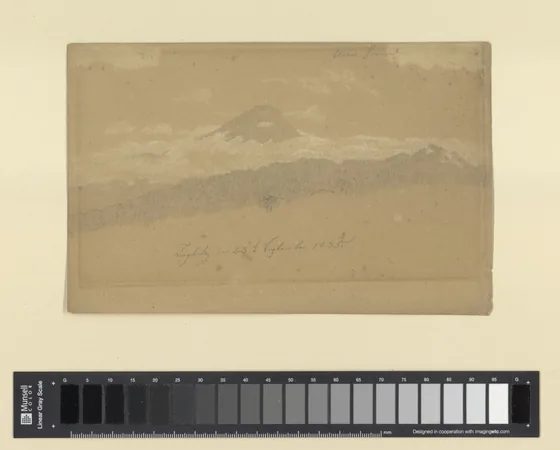 Paysage de montagne près de Teplitz, avec le Milleschauer — Caspar David Friedrich