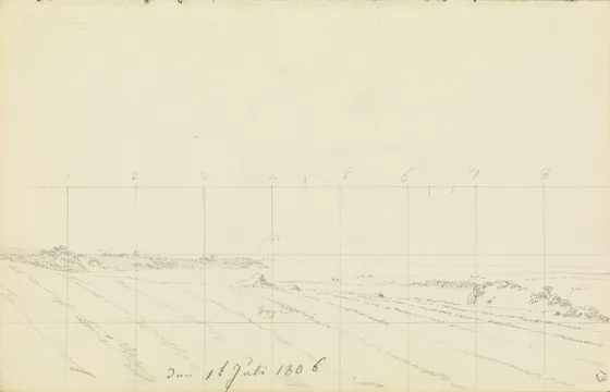 Vue sur le Having et la pointe de Gobbin — Caspar David Friedrich