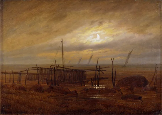 Bord de mer au clair de lune — Caspar David Friedrich