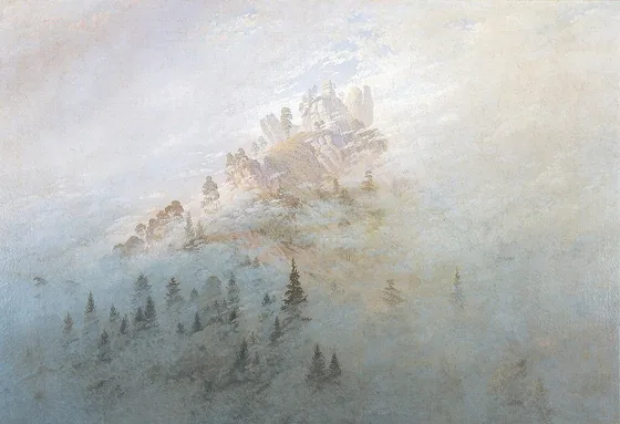 Brume matinale dans les montagnes — Caspar David Friedrich