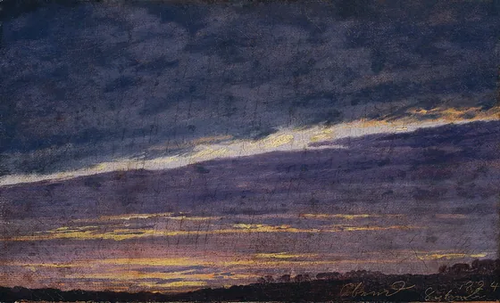 Ciel nuageux du soir — Caspar David Friedrich