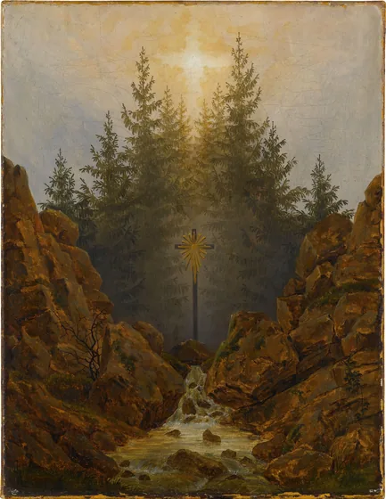 Croix dans la forêt — Caspar David Friedrich