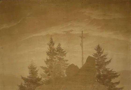 La Croix dans la montagne — Caspar David Friedrich