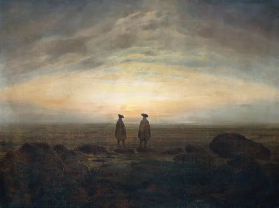 Deux hommes au bord de la mer — Caspar David Friedrich