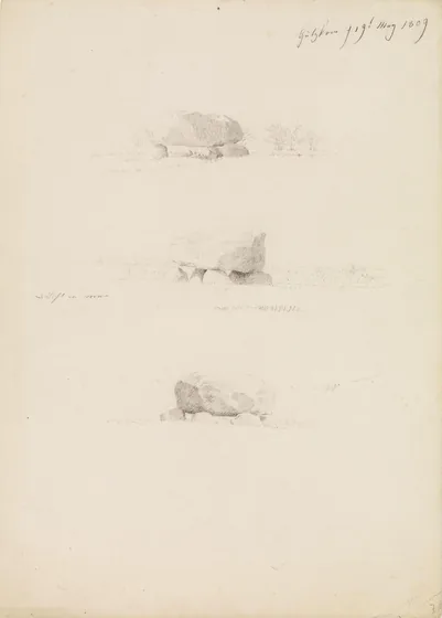 Étude de dolmens près de Gützkow — Caspar David Friedrich