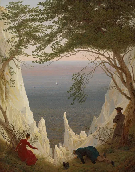 Falaises de craie sur l'île de Rügen — Caspar David Friedrich