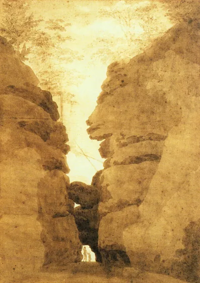 La porte de rochers du val d'Uttewalde — Caspar David Friedrich