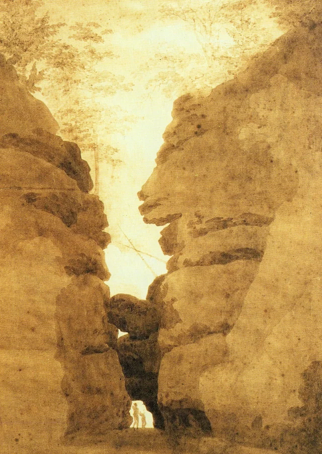 La puerta de rocas del valle de Uttewalde