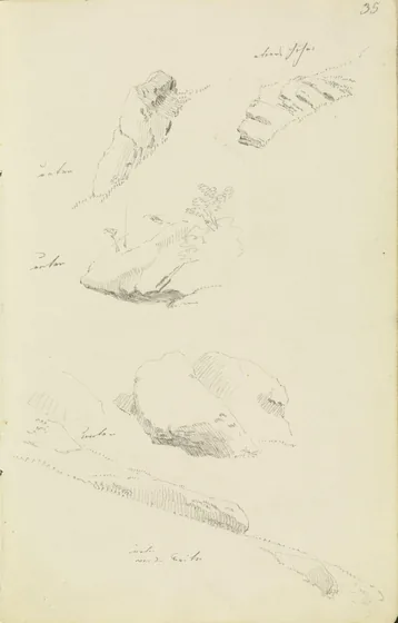 Études de rochers — Caspar David Friedrich