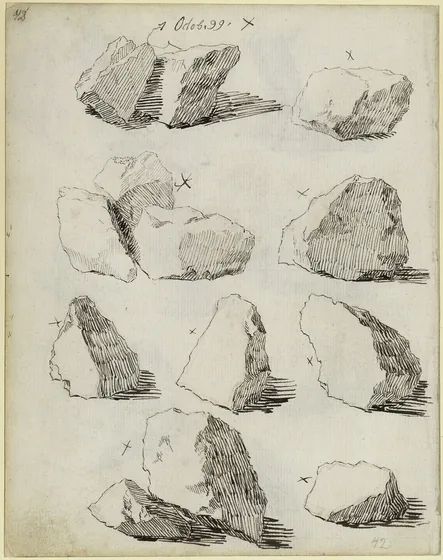 Études de rochers — Caspar David Friedrich