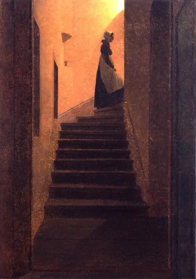 Femme montant vers la lumière — Caspar David Friedrich