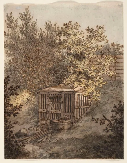 La source de Frederiksberg près de Copenhague — Caspar David Friedrich