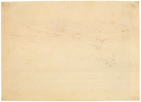 Prairie de montagne et source de l'Elbe dans les Monts des Géants — Caspar David Friedrich