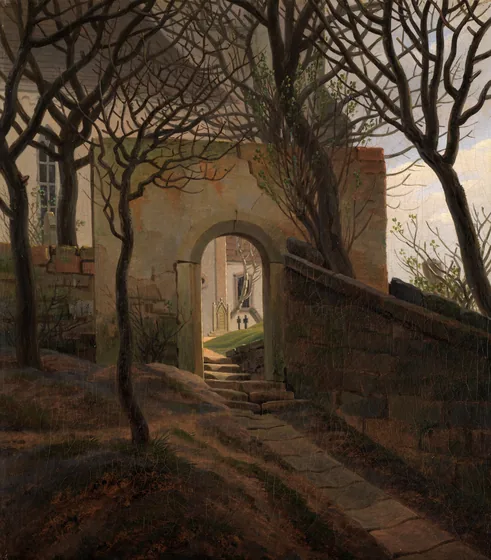 Kirchhofpforte — Caspar David Friedrich