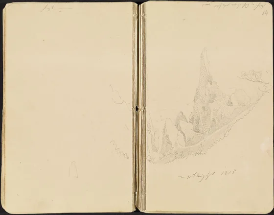 La Petite Stubbenkammer sur l'île de Rügen, côté droit — Caspar David Friedrich