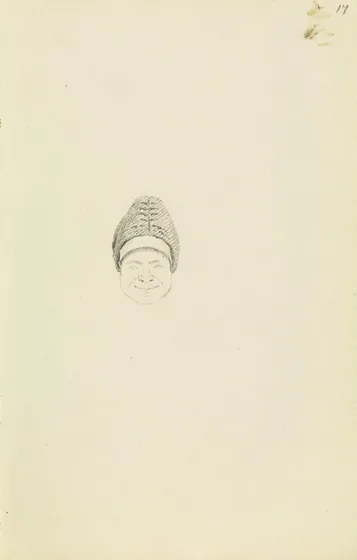 Tête d'une femme de Mönchgut, souriante — Caspar David Friedrich