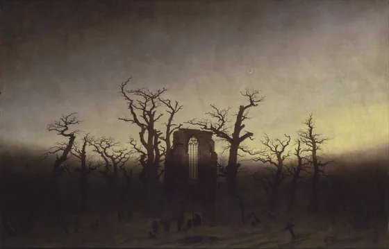 L'Abbaye dans une forêt de chênes — Caspar David Friedrich