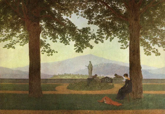 La Terrasse de Jardin — Caspar David Friedrich